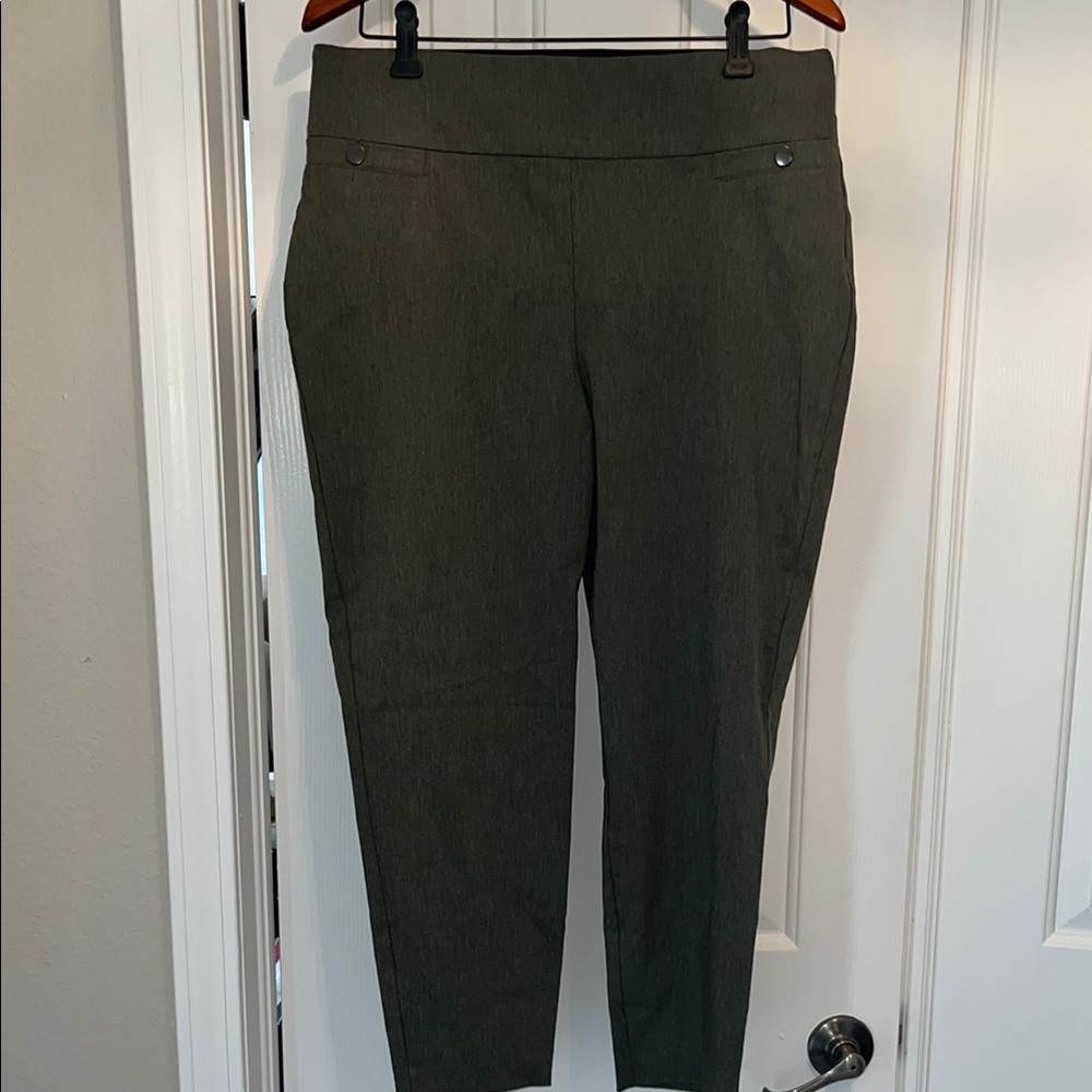 Olive Green Tapered Pants